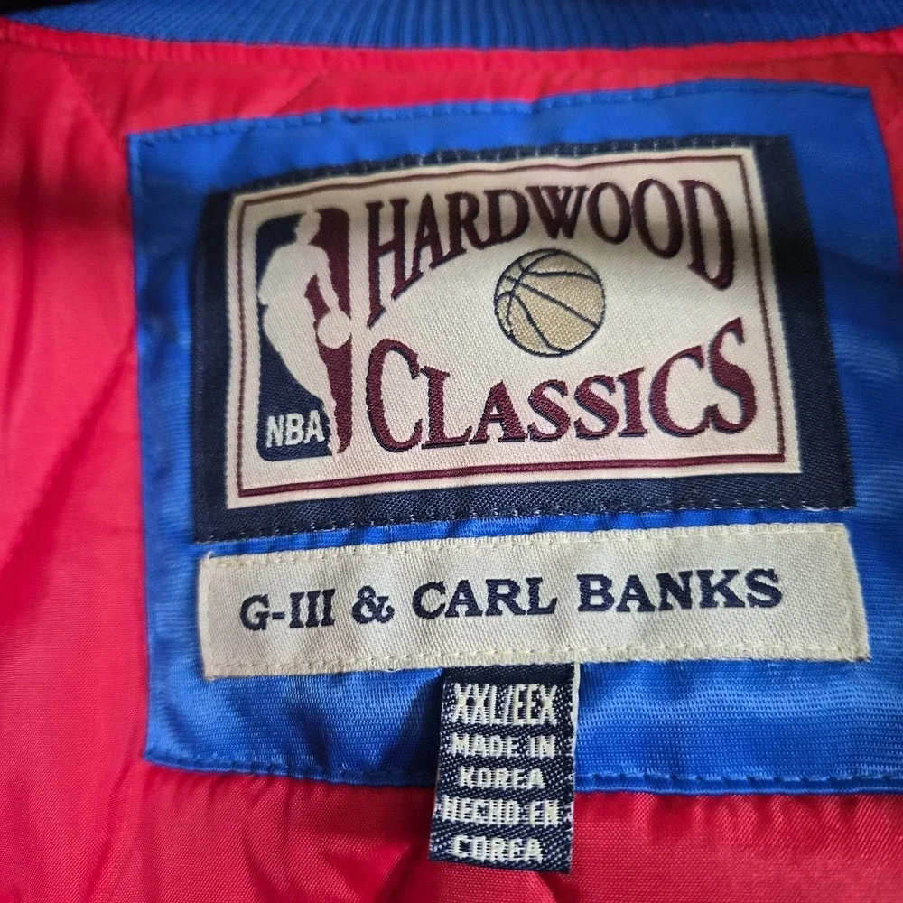 Vintage 76ers NBA Hardwood Classics G-III & Carl Banks Blue Jacket Men's XXL